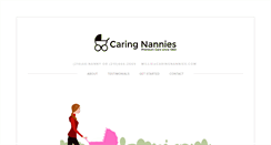 Desktop Screenshot of caringnannies.com